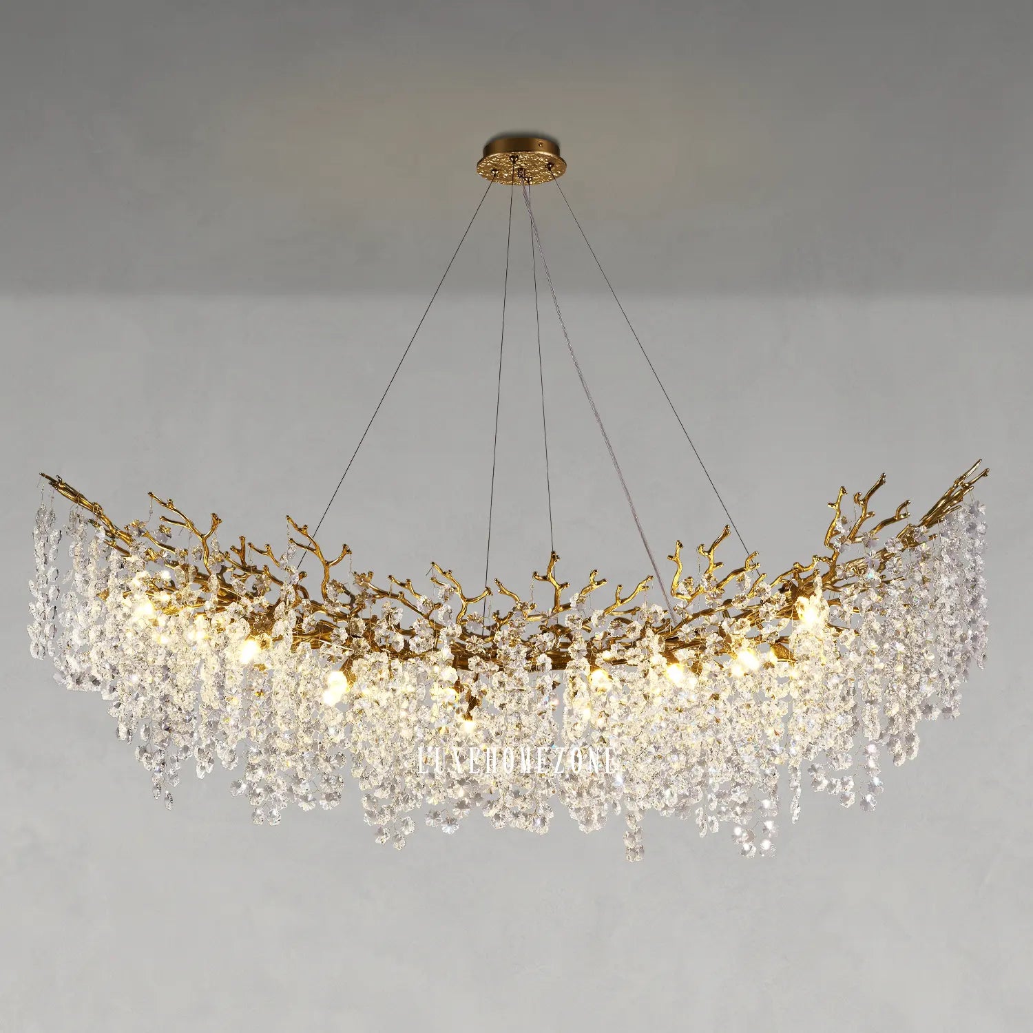 Solara Round Tree Branch Chandelier 30" 40" 55" Tree Branch