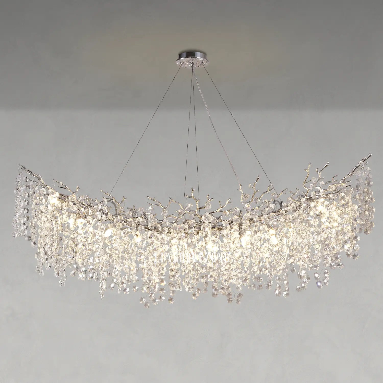 Solara Round Tree Branch Chandelier 30" 40" 55" Tree Branch