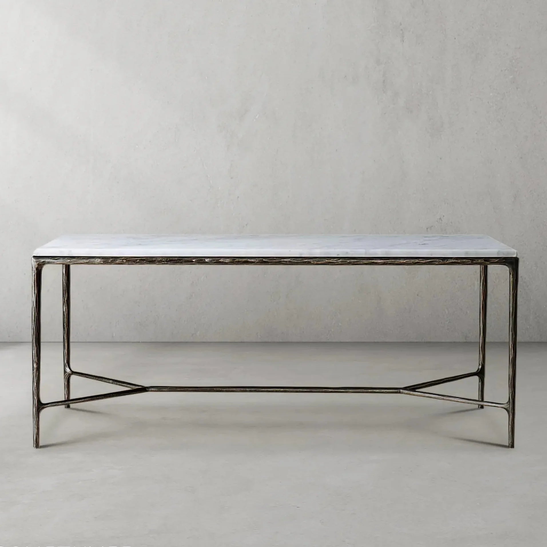 Thaddeus Rectangle Marble Desk