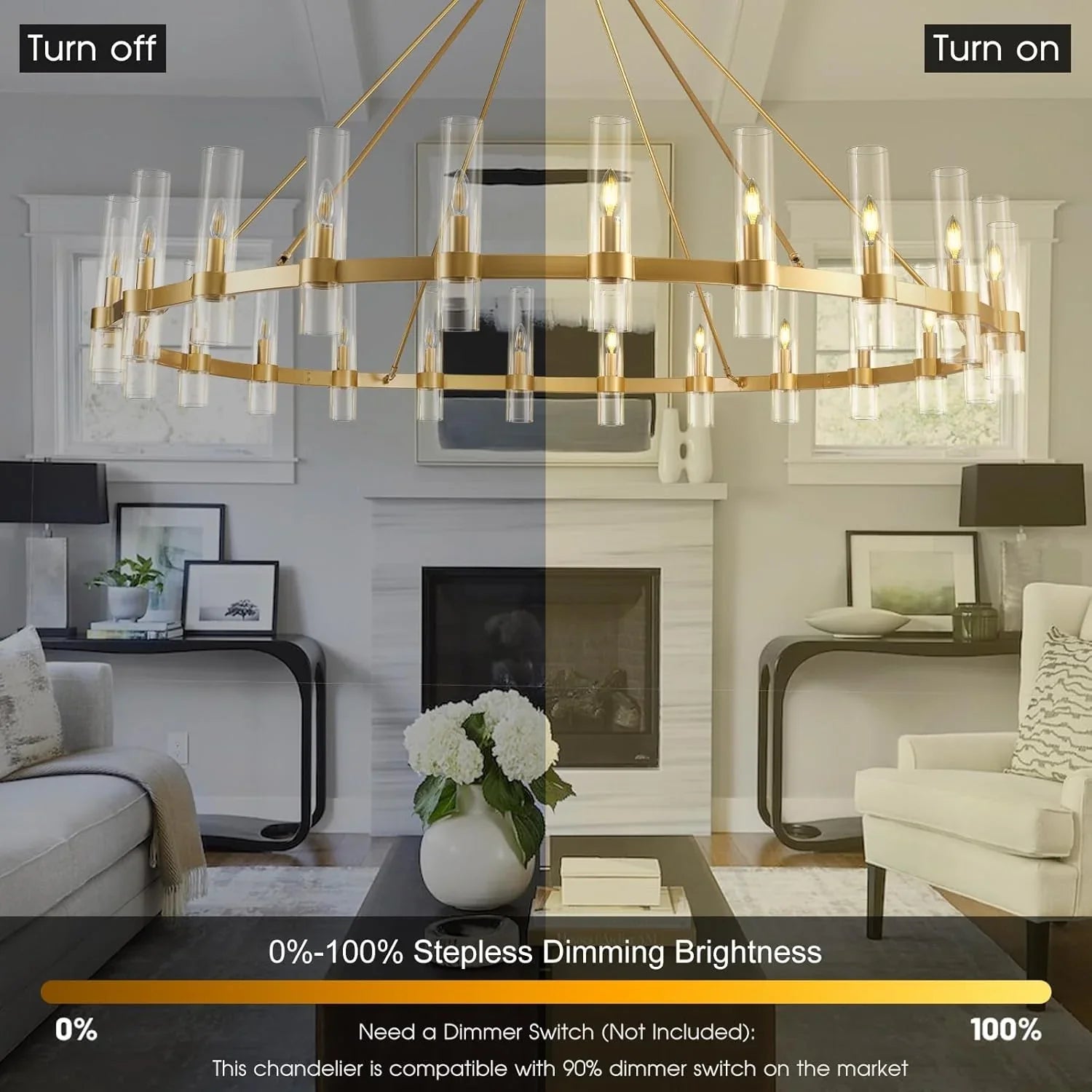 Aetheris Round Chandelier 48" 60" 70"