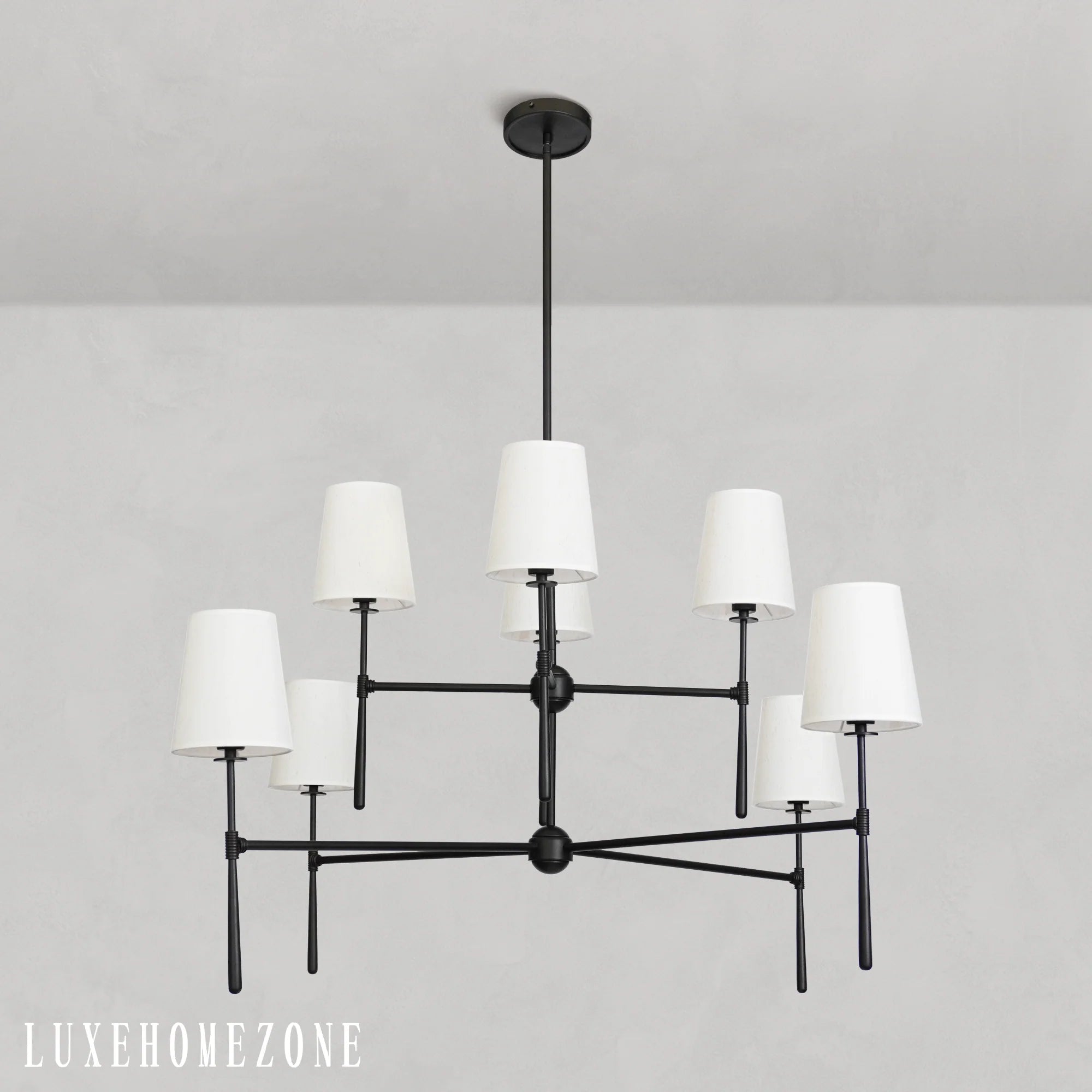 Rhodes 2-Tier Round Chandelier 48"