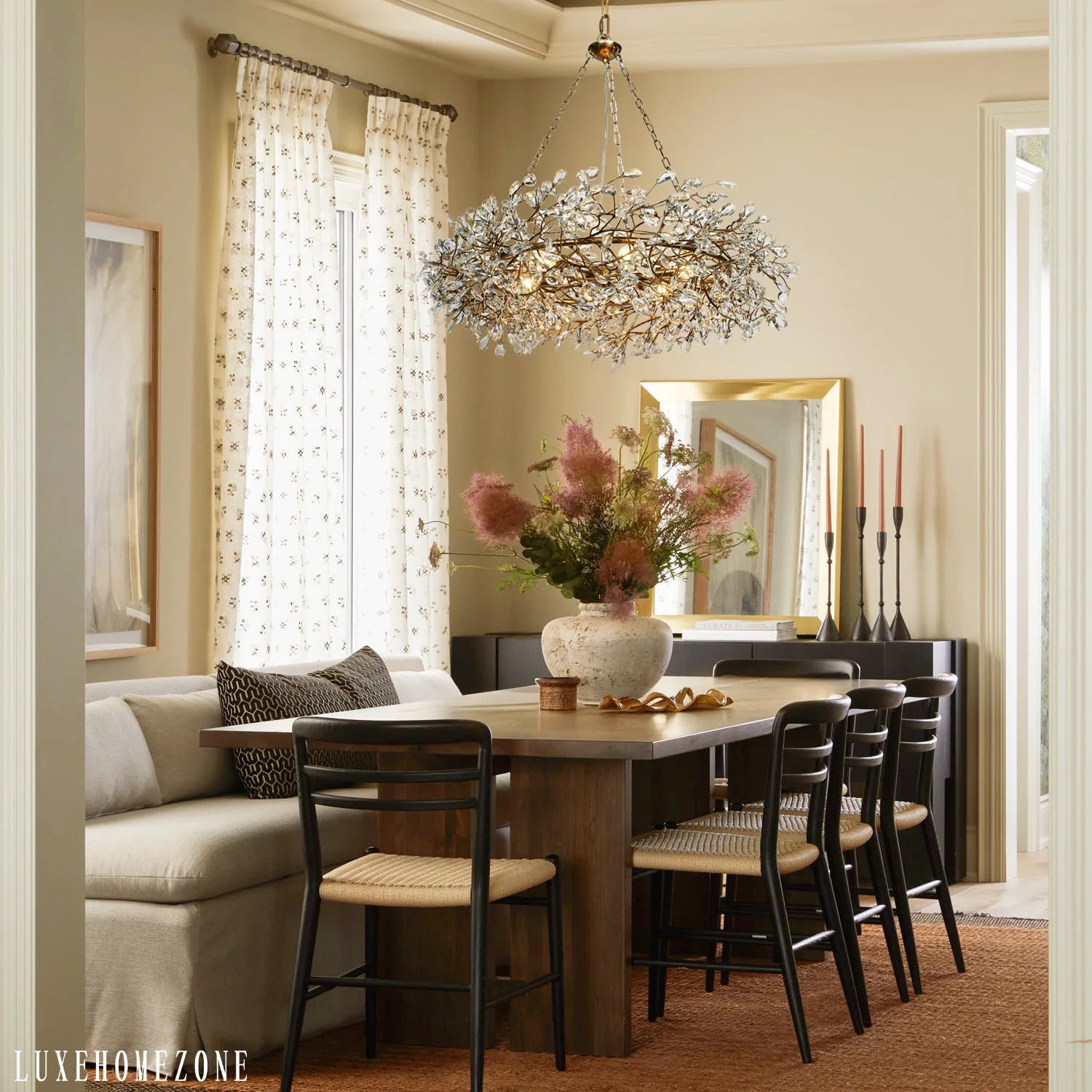 Fiore Crown Chandelier 39" 48"