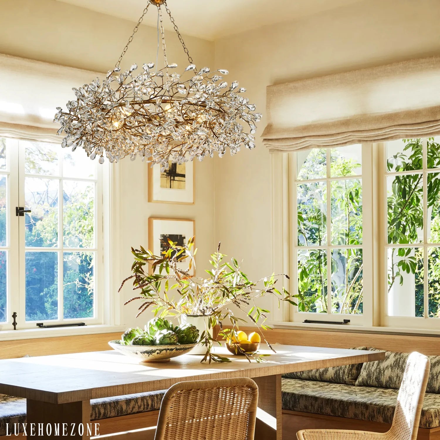 Fiore Crown Chandelier 39" 48"