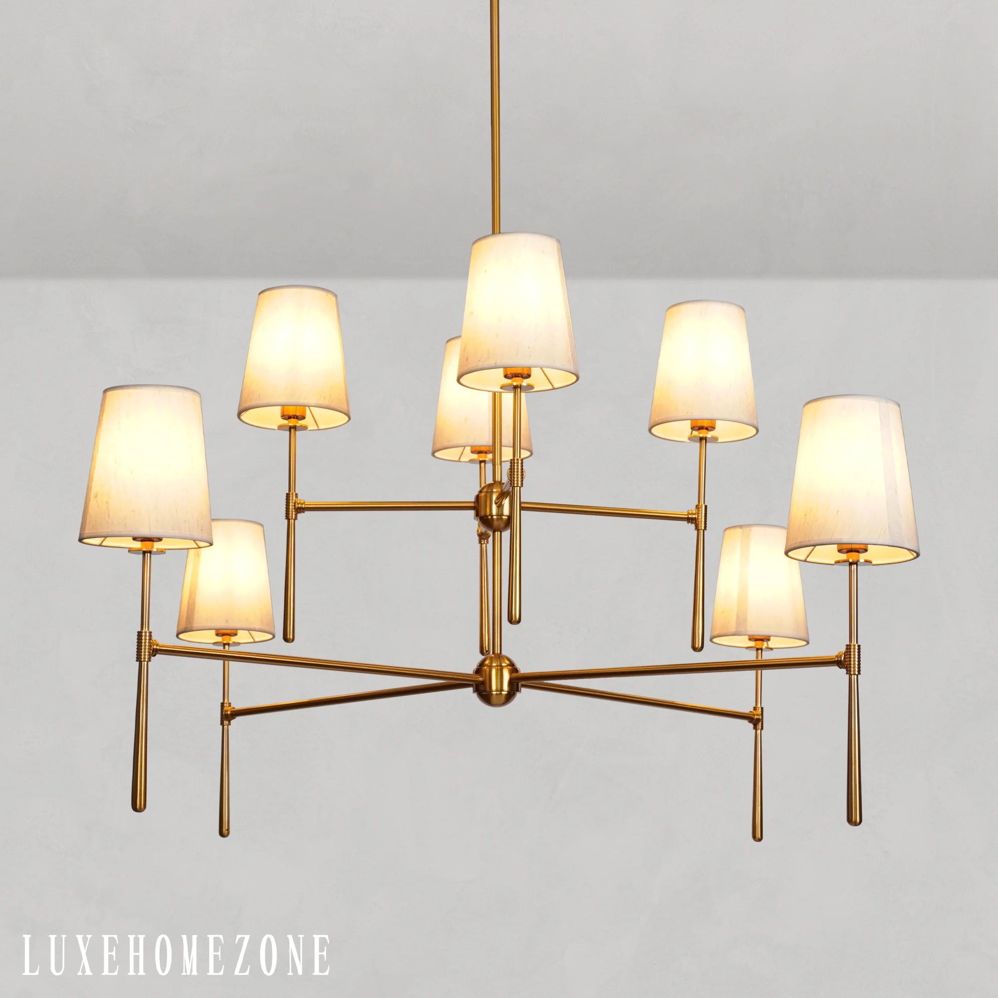 Rhodes 2-Tier Round Chandelier 48"