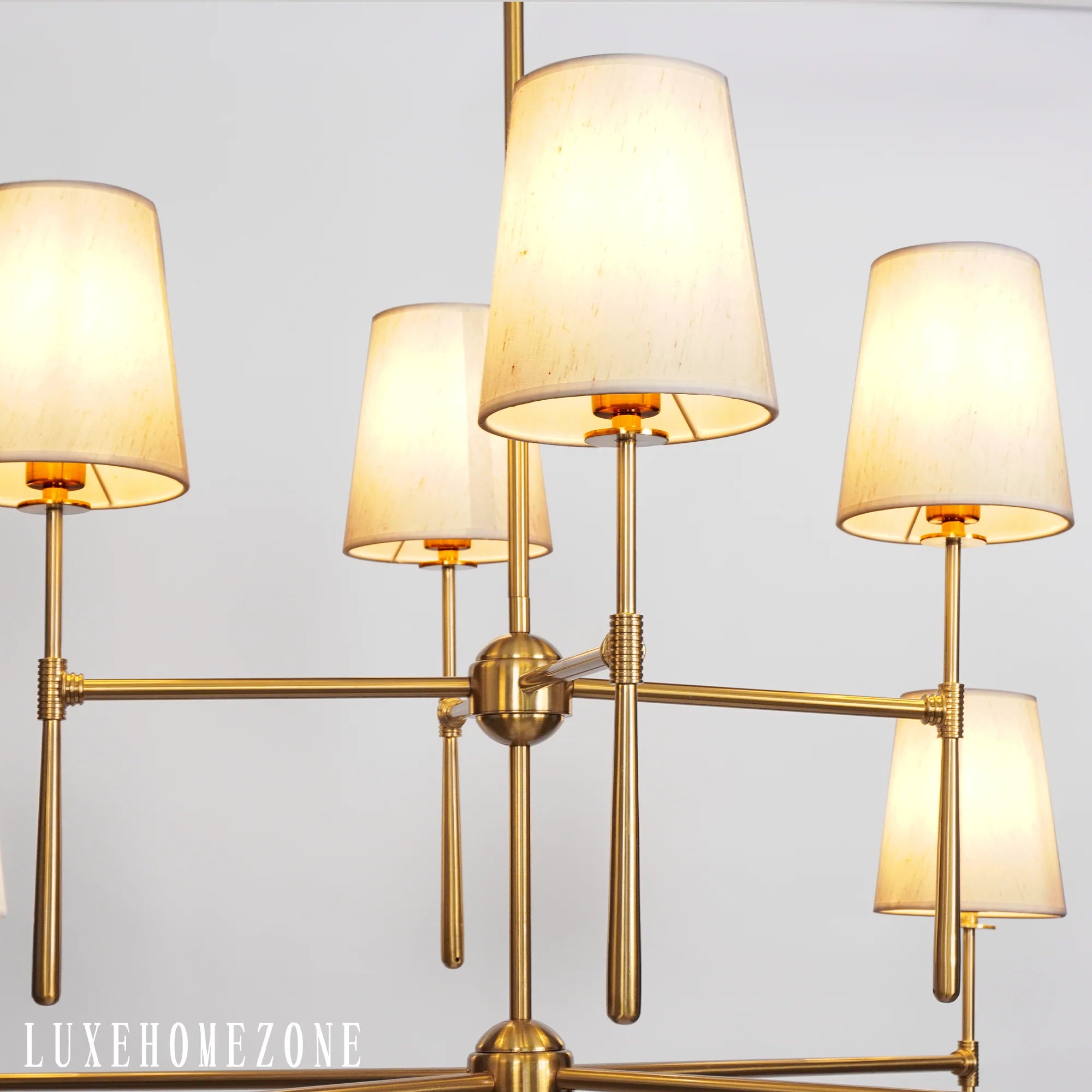 Rhodes 2-Tier Round Chandelier 48"