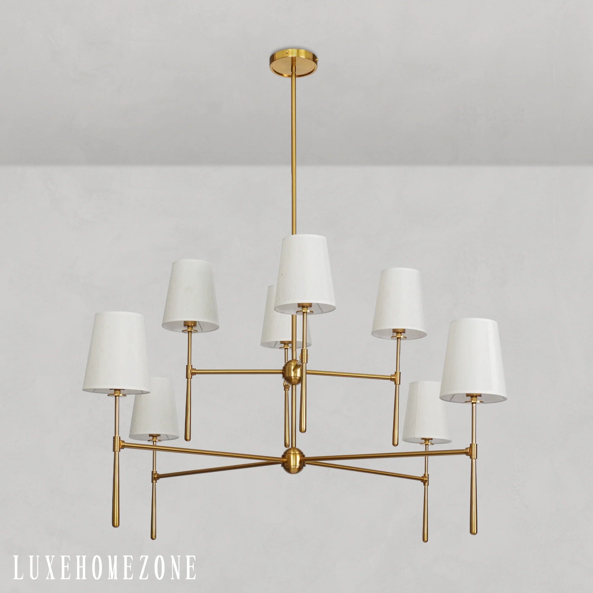 Rhodes 2-Tier Round Chandelier 48"
