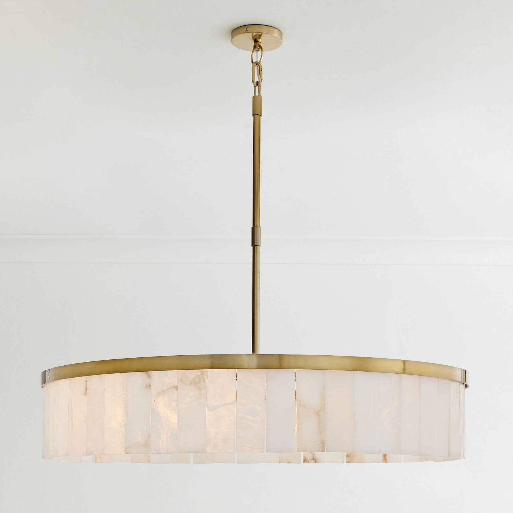 Windham Alabaster Round Chandelier 42"