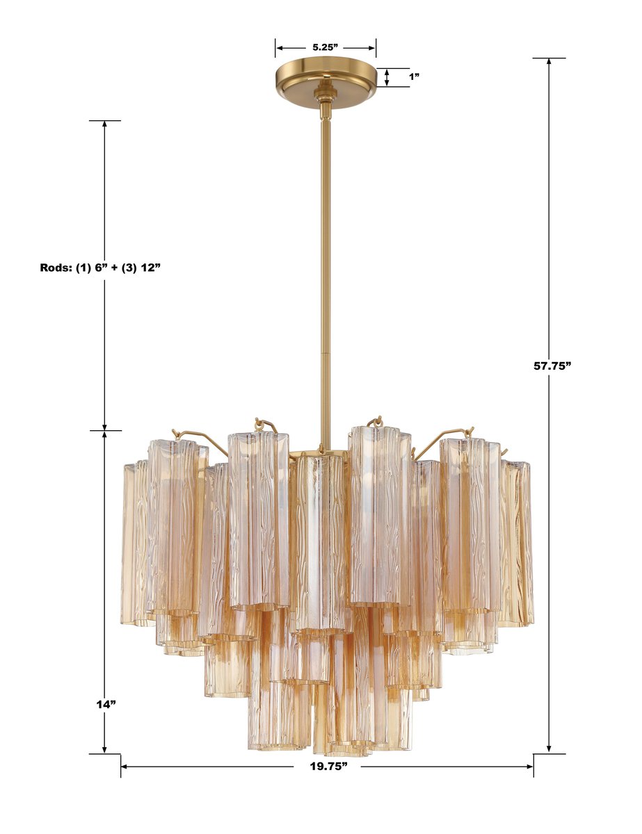 Addis Round Chandelier 18" 20" 22" 27" 32''D