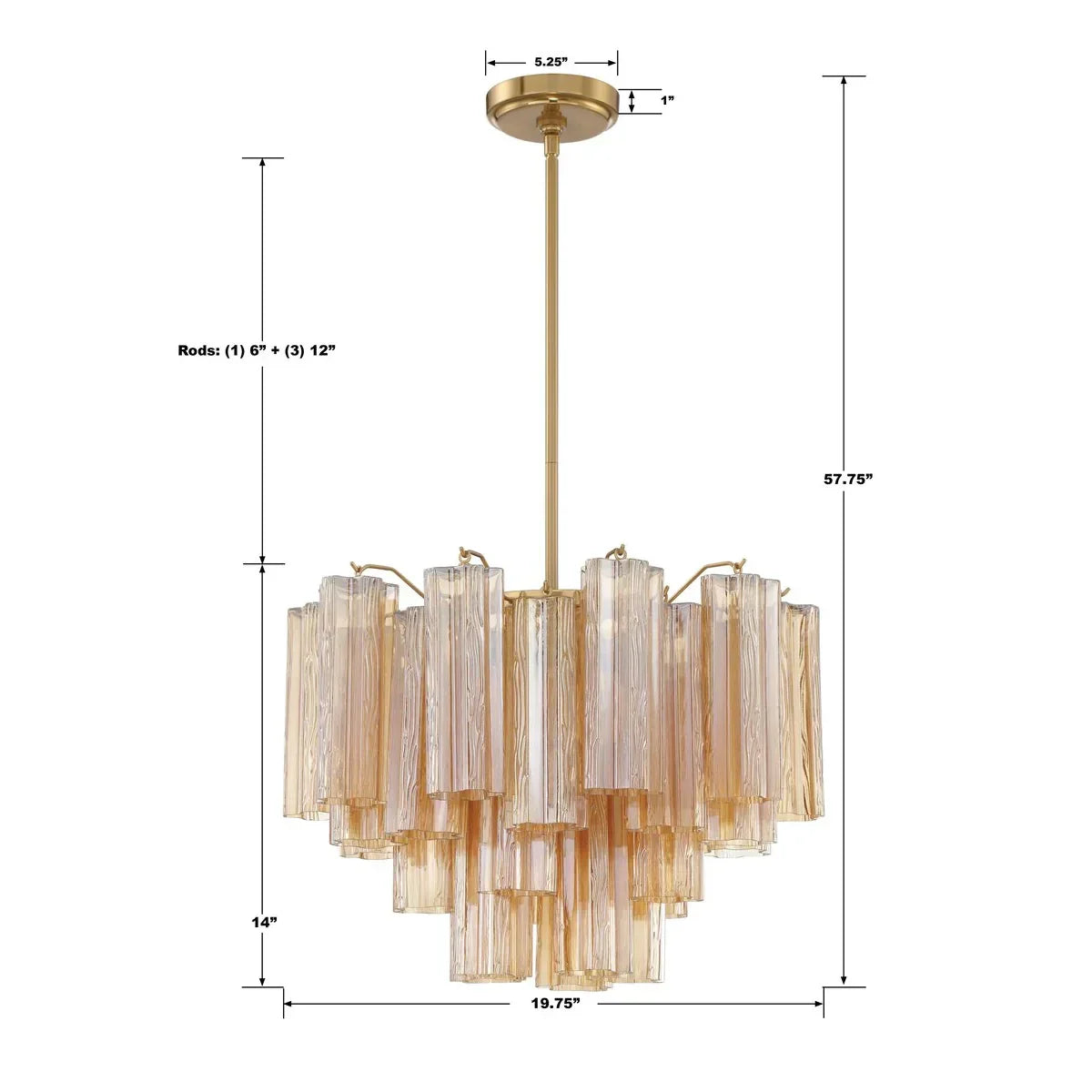 Addis Round Chandelier 18" 20" 22" 27" 32''D