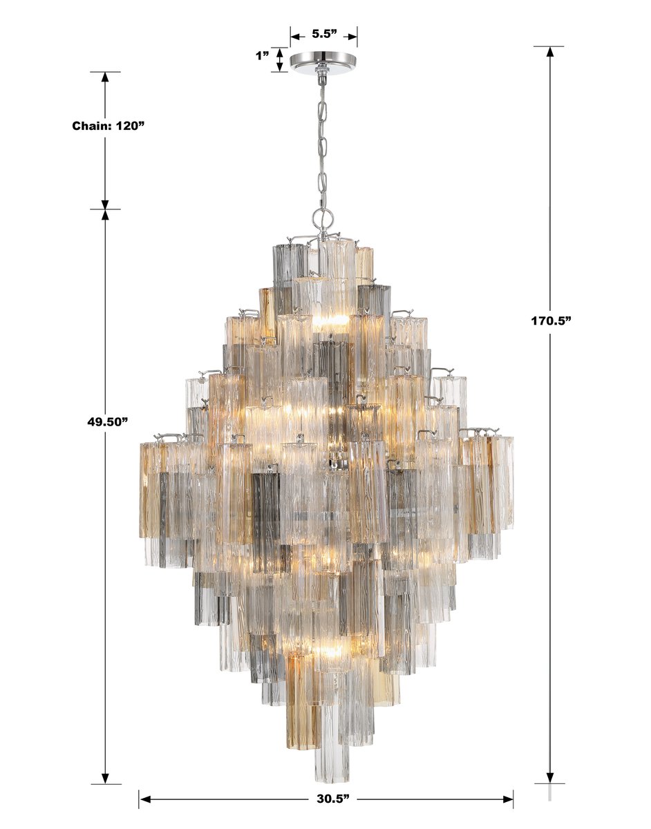 Addis Round Chandelier 31''