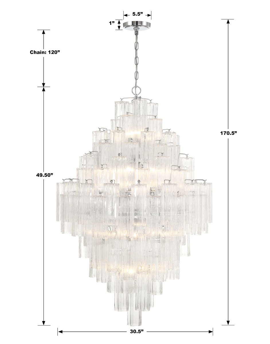 Addis Round Chandelier 31''