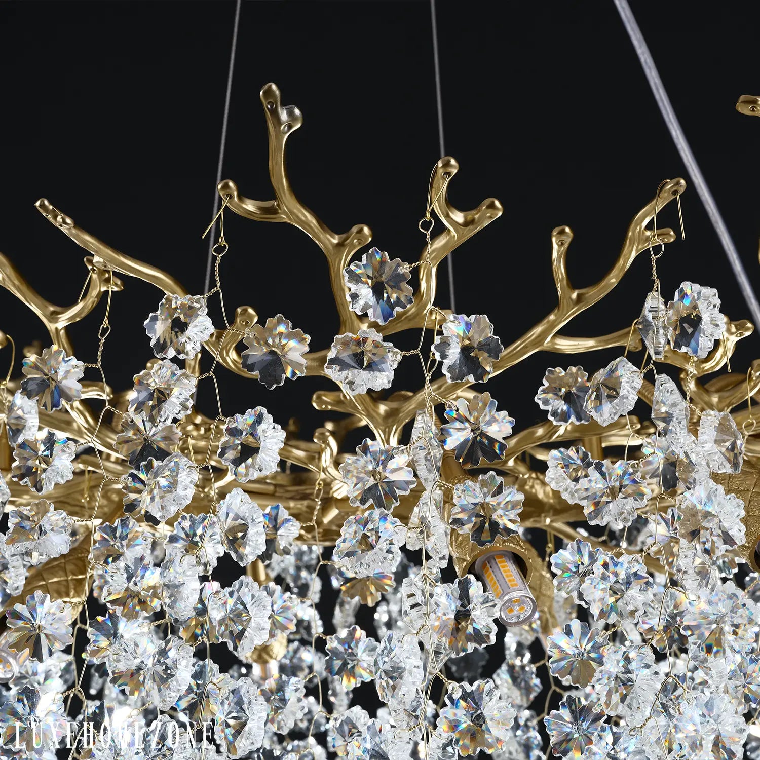 Solara Round Tree Branch Chandelier 30" 40" 55" Tree Branch