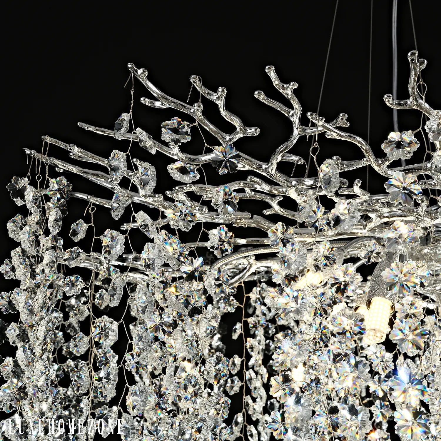 Solara Round Tree Branch Chandelier 30" 40" 55" Tree Branch